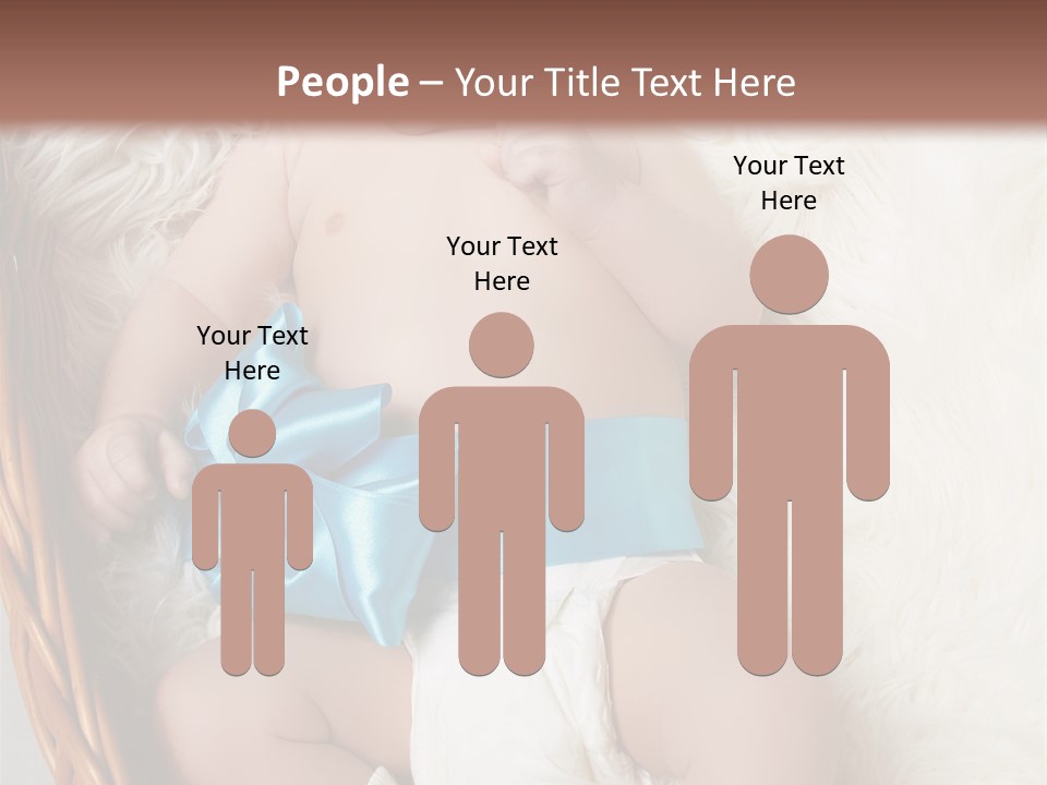 Child Fluffy Blue PowerPoint Template