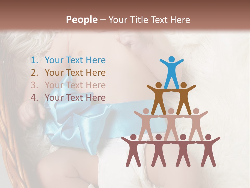 Child Fluffy Blue PowerPoint Template