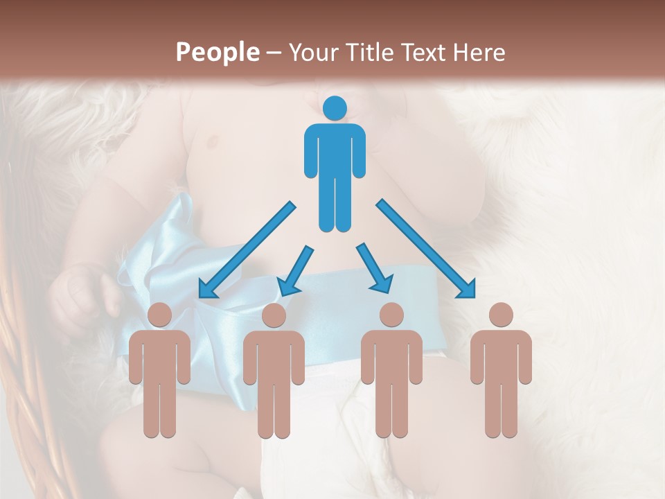 Child Fluffy Blue PowerPoint Template