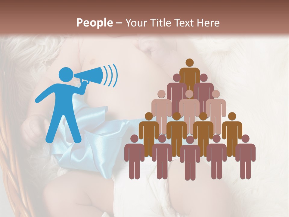 Child Fluffy Blue PowerPoint Template