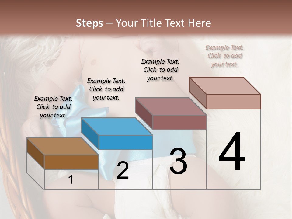 Child Fluffy Blue PowerPoint Template