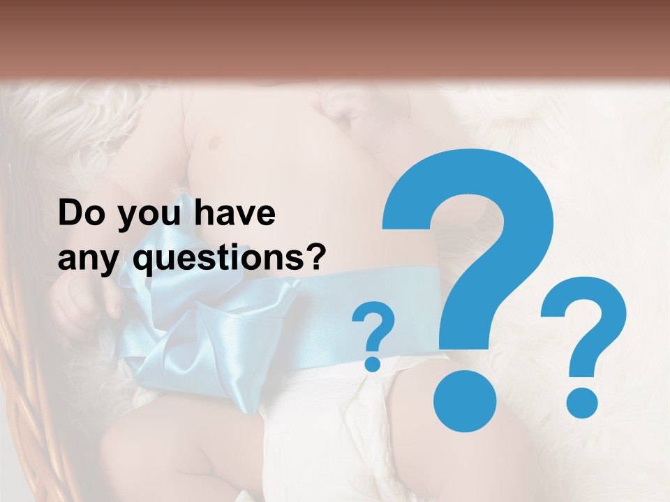 Child Fluffy Blue PowerPoint Template