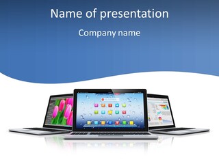 Web Aluminum Silver PowerPoint Template