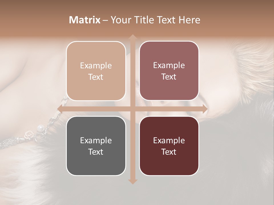 Caucasian Cheerful Posing PowerPoint Template