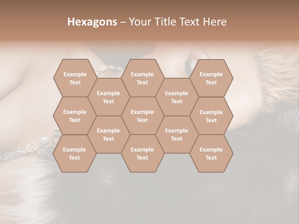 Caucasian Cheerful Posing PowerPoint Template