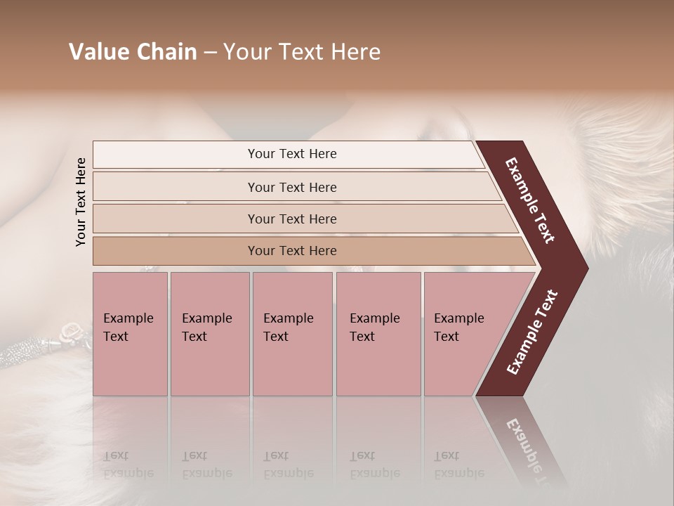 Caucasian Cheerful Posing PowerPoint Template