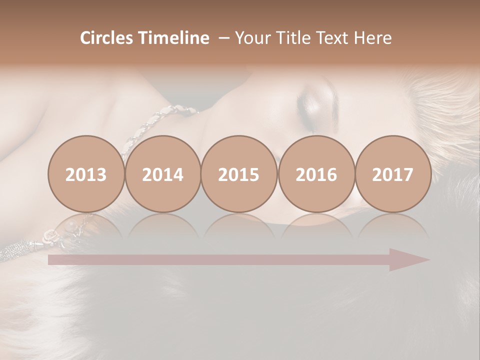 Caucasian Cheerful Posing PowerPoint Template