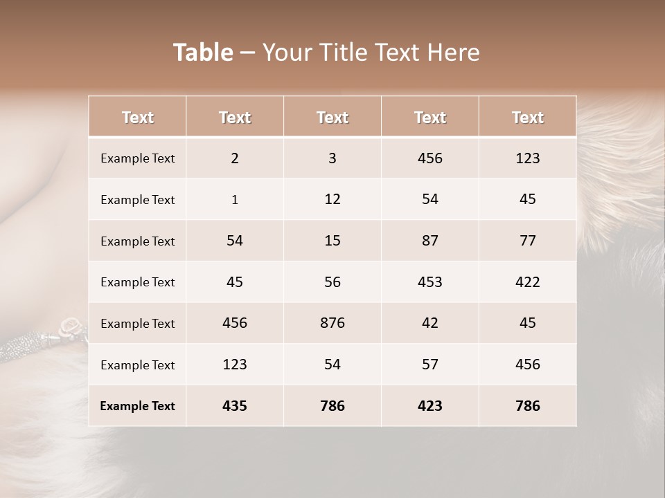 Caucasian Cheerful Posing PowerPoint Template