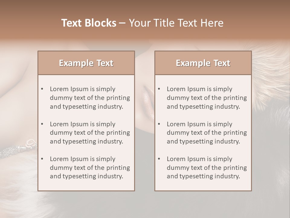 Caucasian Cheerful Posing PowerPoint Template