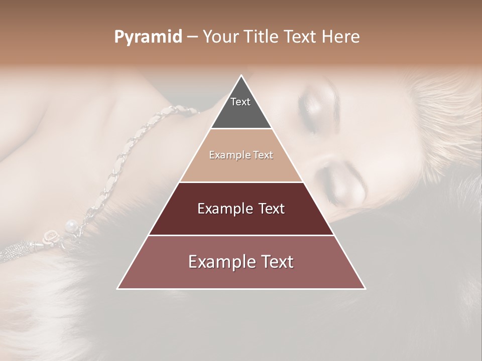 Caucasian Cheerful Posing PowerPoint Template