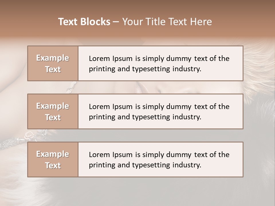 Caucasian Cheerful Posing PowerPoint Template