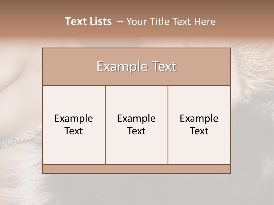 Caucasian Cheerful Posing PowerPoint Template