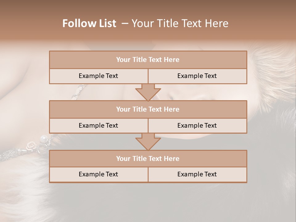 Caucasian Cheerful Posing PowerPoint Template