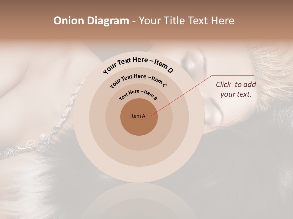 Caucasian Cheerful Posing PowerPoint Template