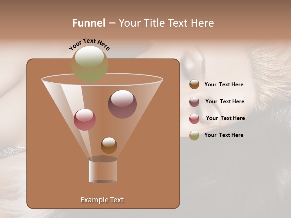 Caucasian Cheerful Posing PowerPoint Template