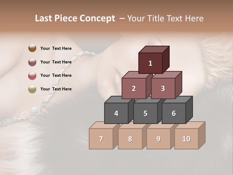 Caucasian Cheerful Posing PowerPoint Template