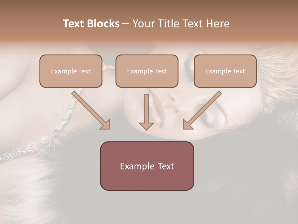 Caucasian Cheerful Posing PowerPoint Template