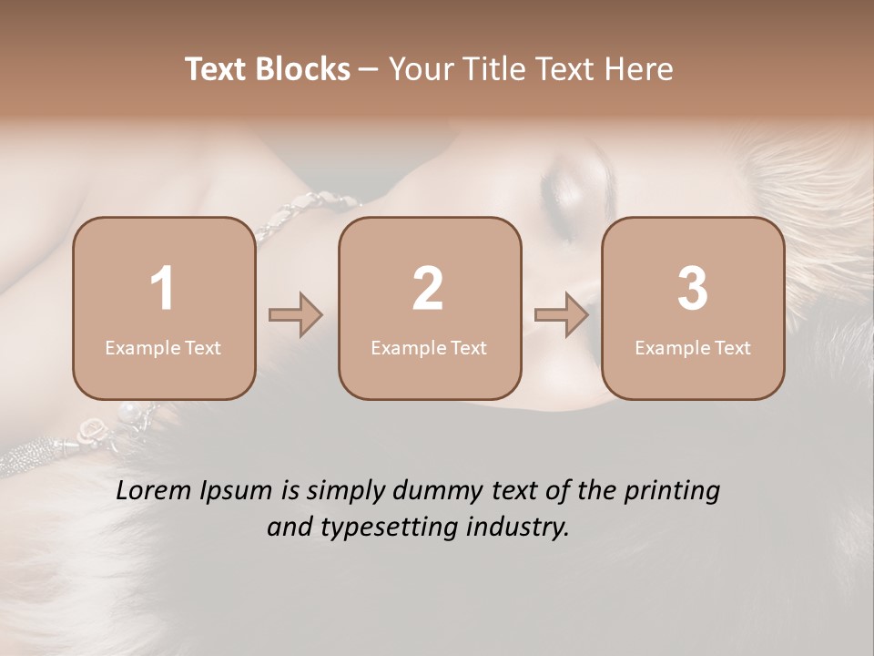 Caucasian Cheerful Posing PowerPoint Template