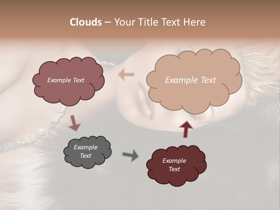 Caucasian Cheerful Posing PowerPoint Template