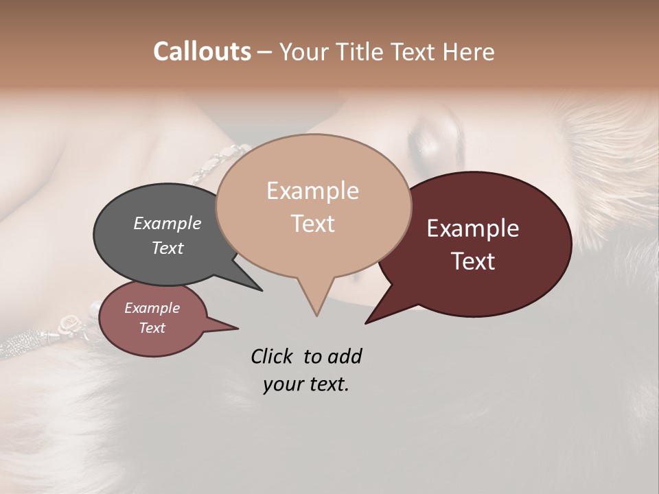 Caucasian Cheerful Posing PowerPoint Template