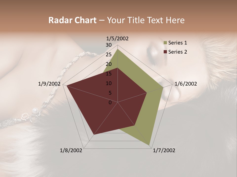 Caucasian Cheerful Posing PowerPoint Template