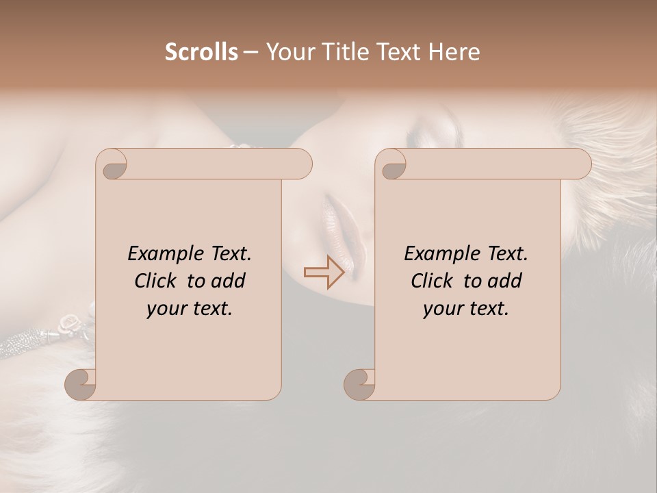 Caucasian Cheerful Posing PowerPoint Template
