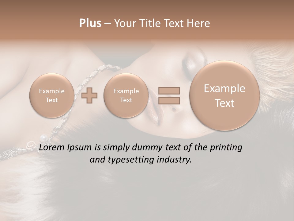 Caucasian Cheerful Posing PowerPoint Template