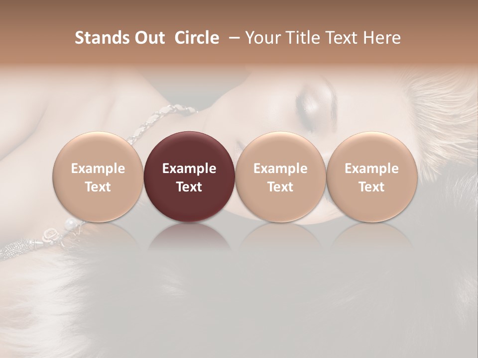 Caucasian Cheerful Posing PowerPoint Template