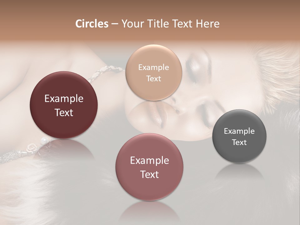 Caucasian Cheerful Posing PowerPoint Template