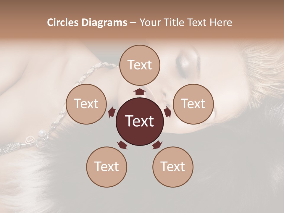 Caucasian Cheerful Posing PowerPoint Template