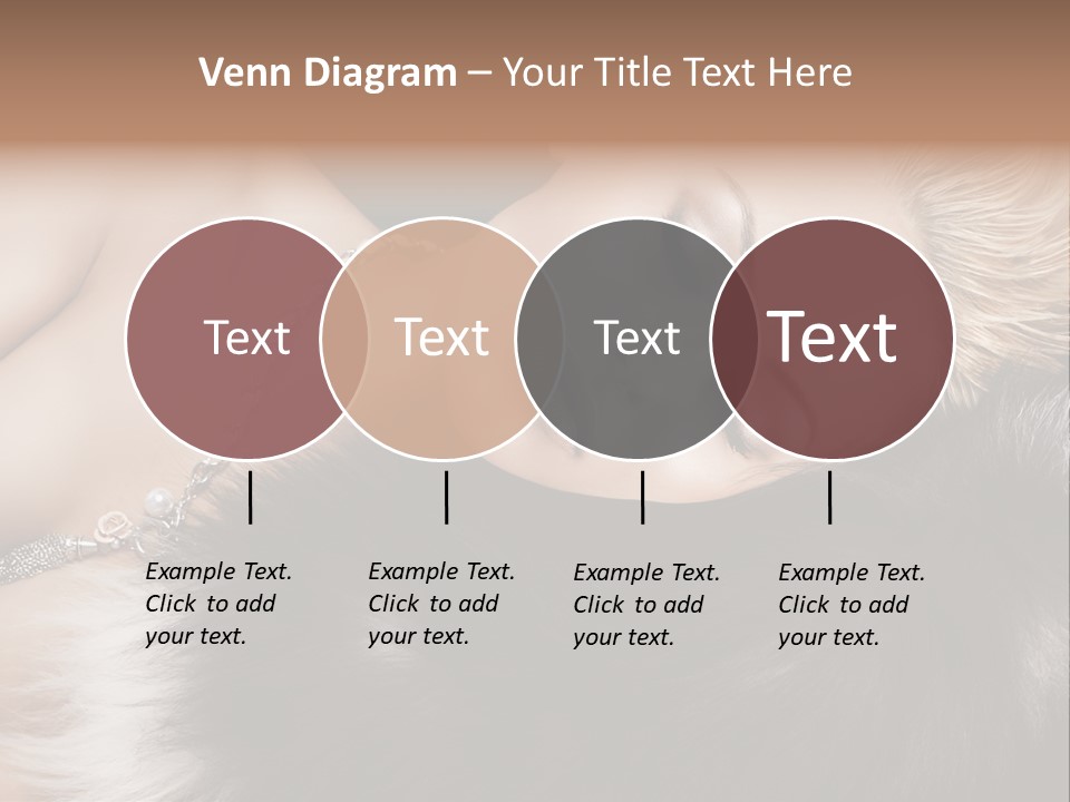 Caucasian Cheerful Posing PowerPoint Template