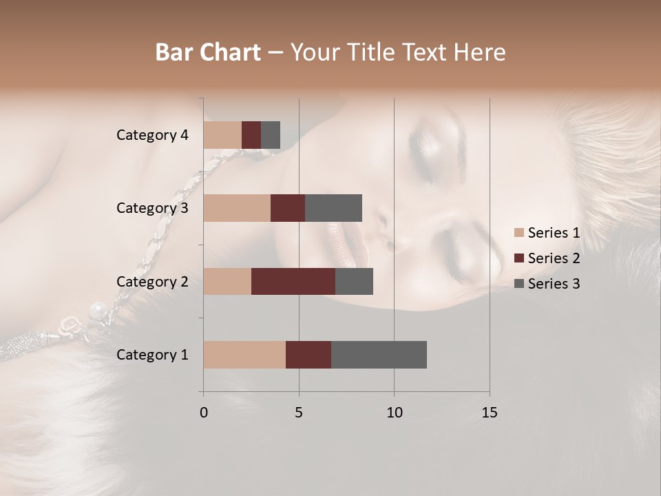 Caucasian Cheerful Posing PowerPoint Template