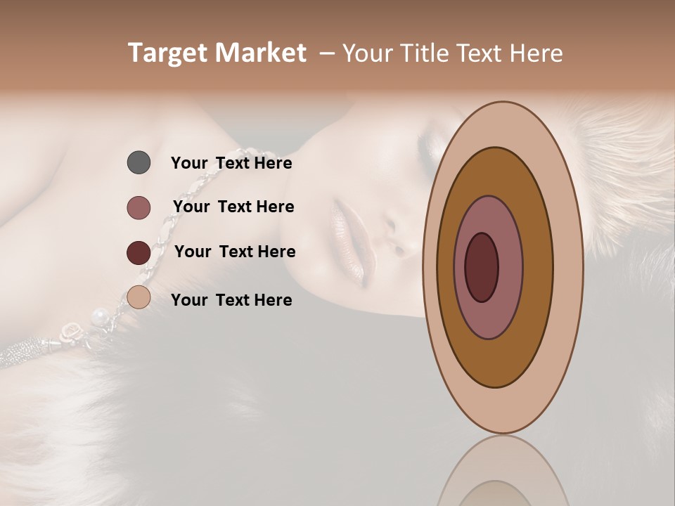 Caucasian Cheerful Posing PowerPoint Template