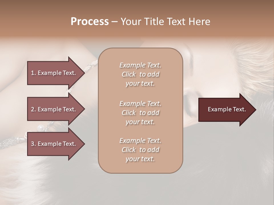 Caucasian Cheerful Posing PowerPoint Template