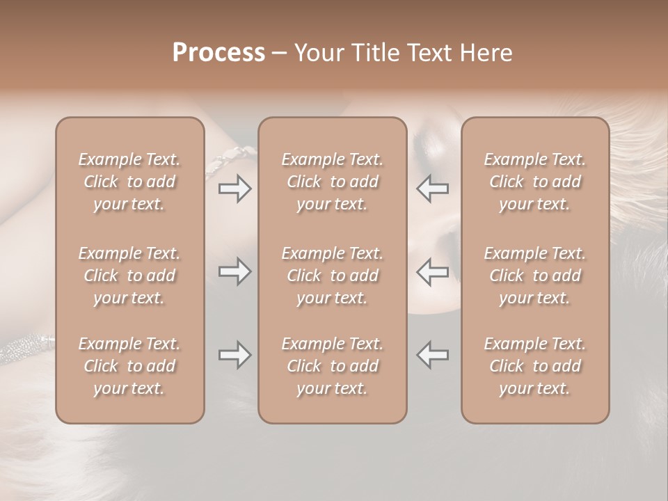 Caucasian Cheerful Posing PowerPoint Template