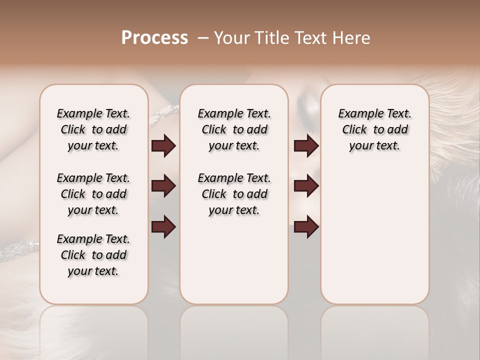 Caucasian Cheerful Posing PowerPoint Template