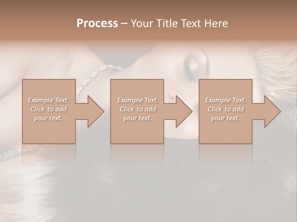 Caucasian Cheerful Posing PowerPoint Template