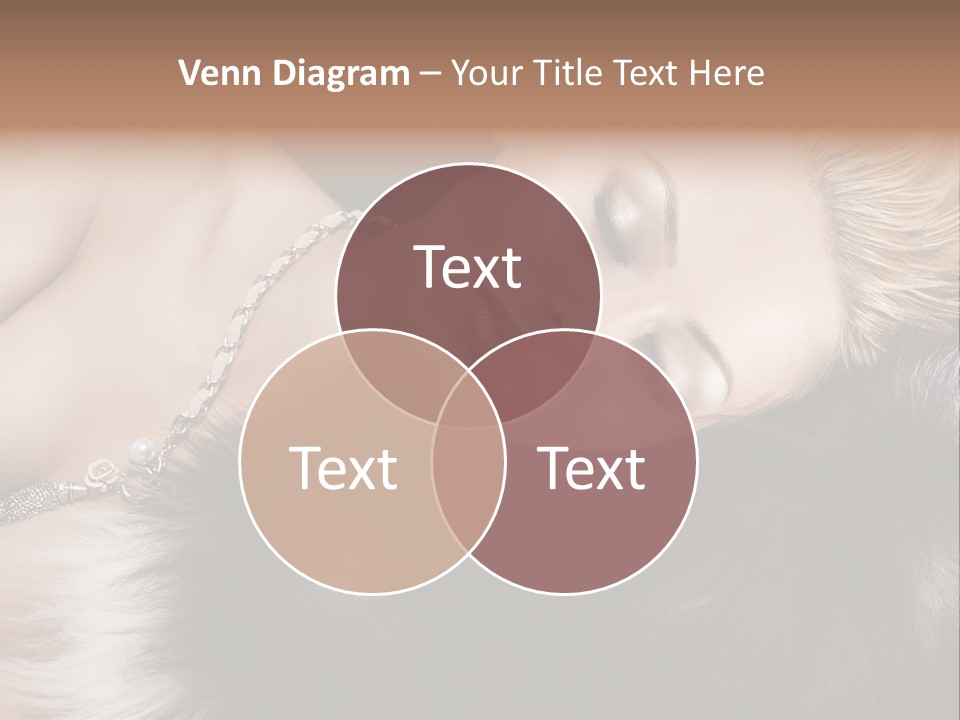 Caucasian Cheerful Posing PowerPoint Template