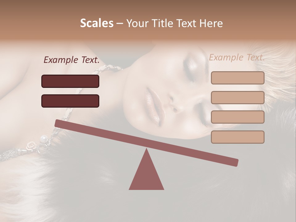 Caucasian Cheerful Posing PowerPoint Template