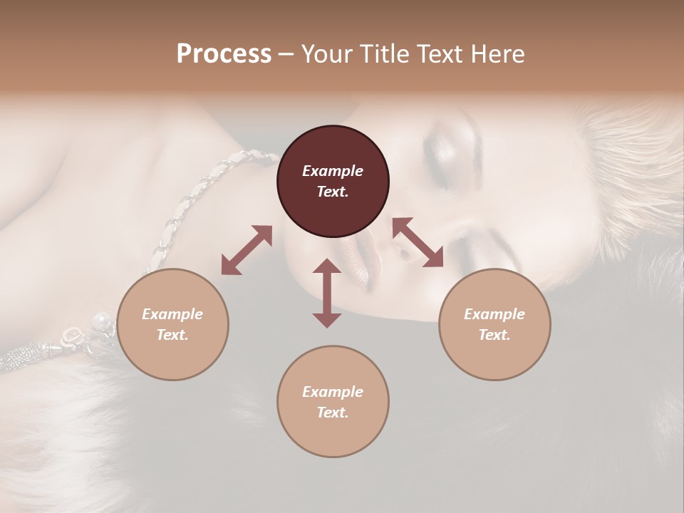 Caucasian Cheerful Posing PowerPoint Template