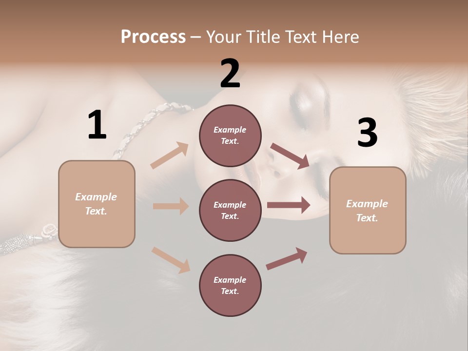 Caucasian Cheerful Posing PowerPoint Template