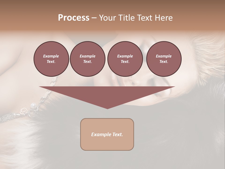 Caucasian Cheerful Posing PowerPoint Template