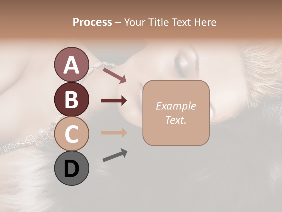 Caucasian Cheerful Posing PowerPoint Template