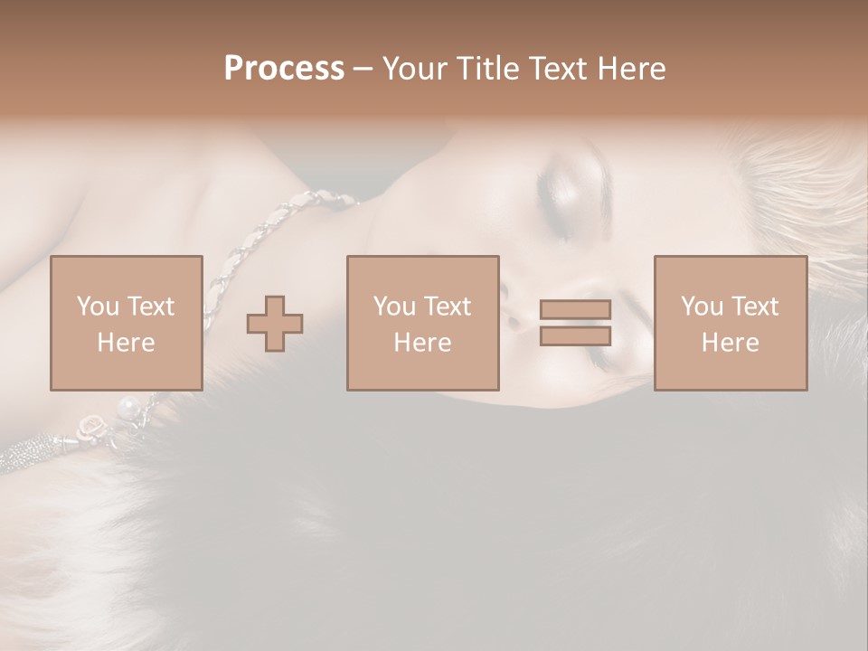 Caucasian Cheerful Posing PowerPoint Template