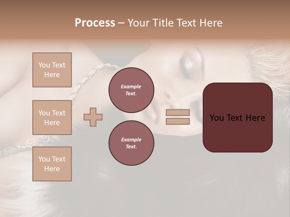 Caucasian Cheerful Posing PowerPoint Template