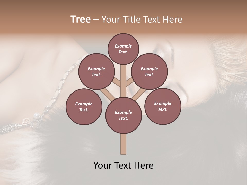 Caucasian Cheerful Posing PowerPoint Template