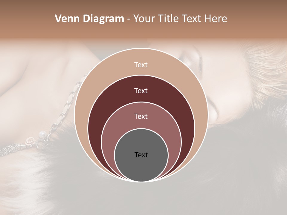 Caucasian Cheerful Posing PowerPoint Template