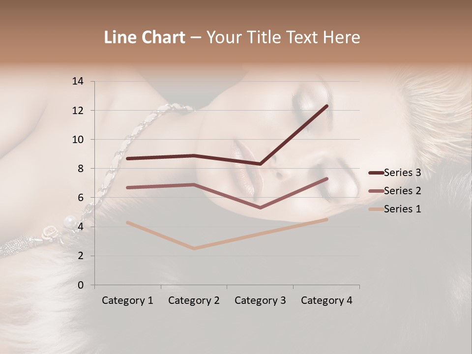 Caucasian Cheerful Posing PowerPoint Template