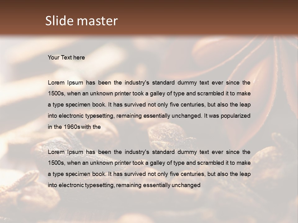 Sternanis Radikalf Nelken PowerPoint Template