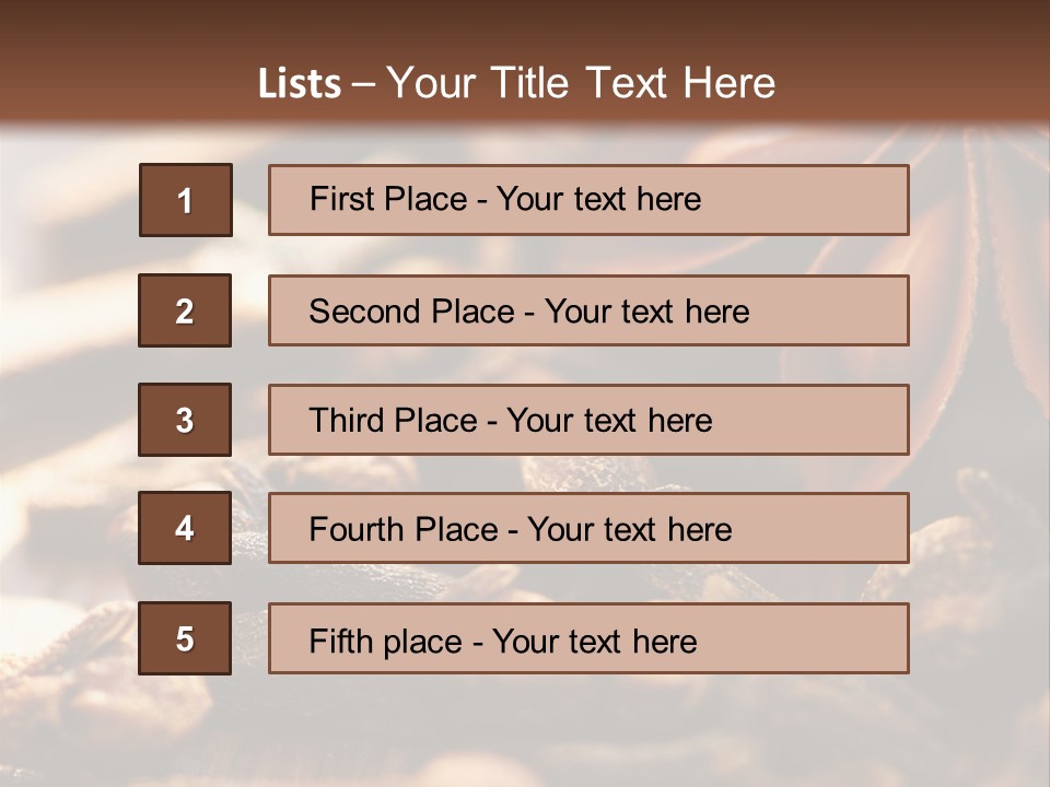 Sternanis Radikalf Nelken PowerPoint Template